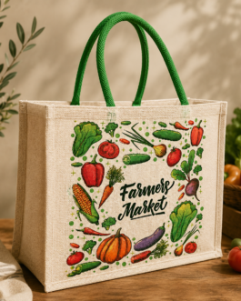 Custom Printed Jute Shopping Bags